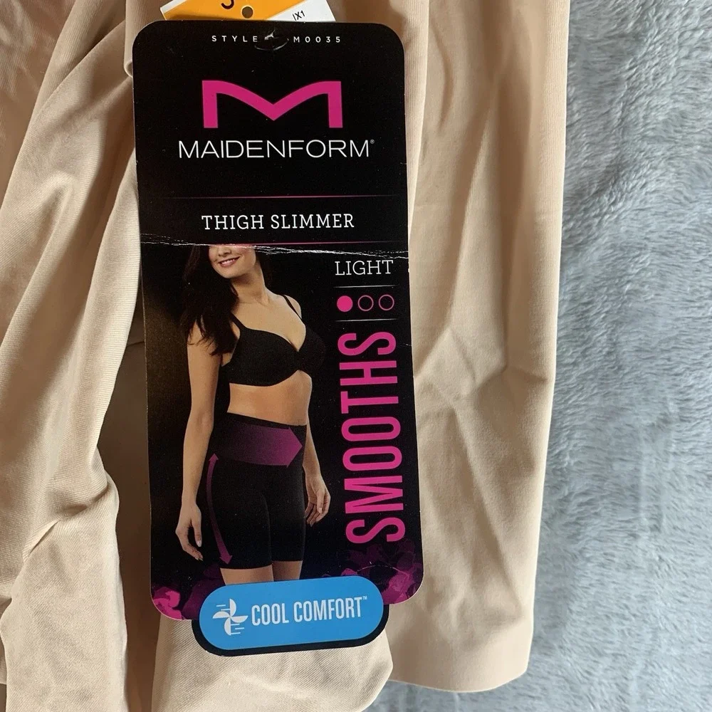 Maidenform Women's Thigh Slimmer S Smooths Cool Comfort Shapewear High Waist NWT